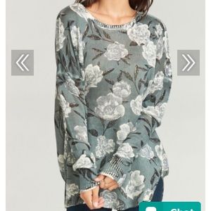 BONFIRE SWEATER-FROSTED FLORALS KNIT